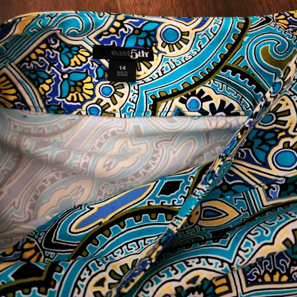 Paisley print skirt